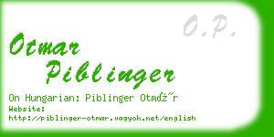 otmar piblinger business card